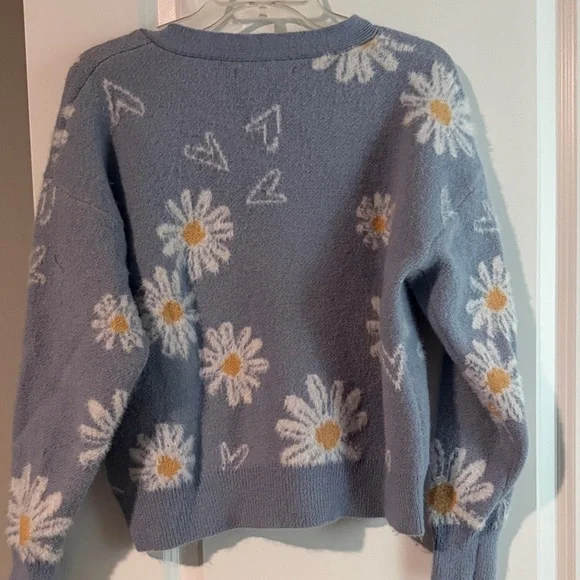 Celebrity Pink Floral Blue Cardigan - Picture 4 of 4